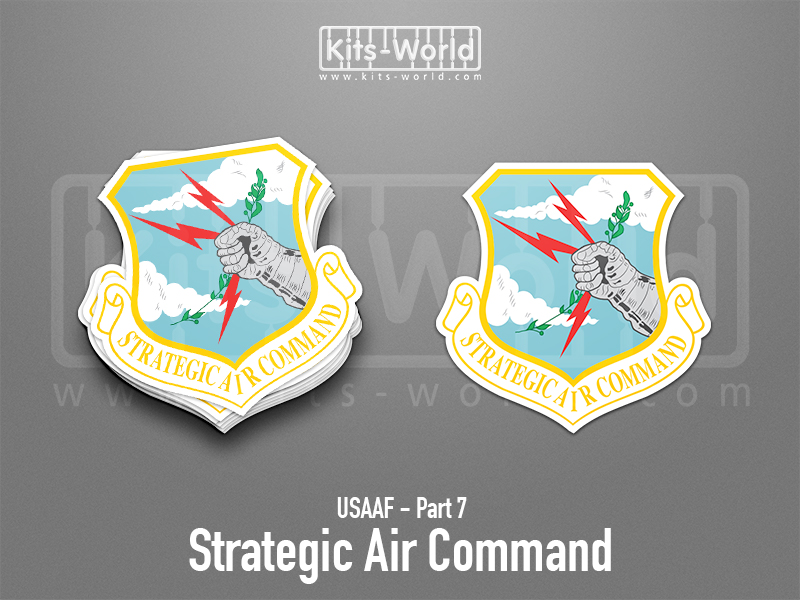 Kitsworld SAV Sticker - USAAF - Strategic Air Command W:100mm x H:99mm 